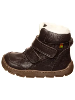 El Naturalista Barfuß Leder-Winterboots in Braun>Kinder Stiefel & Boots·Boots