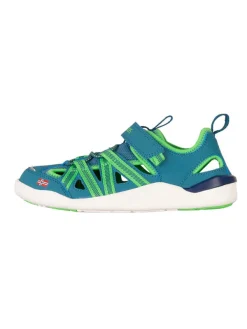 Trollkids Barfuß-Halbsandalen "Saltfjord" in Blau/ Grün Clearance