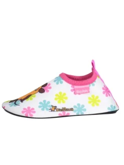 Playshoes Barfuß-Schuh DIE MAUS Blumen in Weiß/Rosa Online
