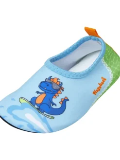 Playshoes Barfuß-Schuh Dino in Blau/Grün>Kinder Badeschuhe|Badeschuhe