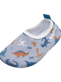Playshoes Barfuß-Schuhe "Dino" in Hellblau Outlet