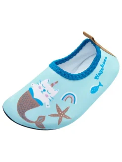 Playshoes Barfuß-Schuhe "Einhornmeerkatze" in Hellblau/ Bunt Clearance