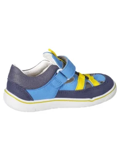 Ricosta Barfußschuhe in Blau/ Gelb>Kinder Sandalen·Halbsandalen