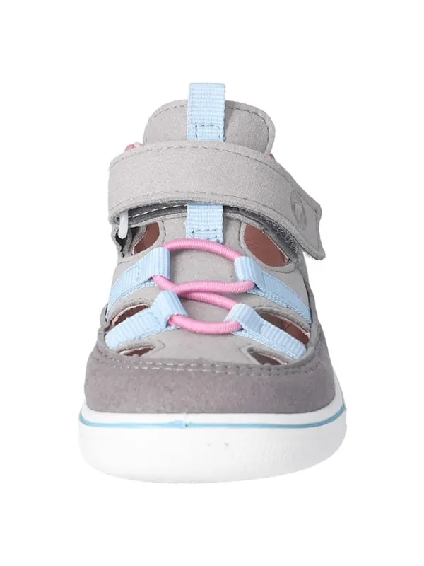Ricosta Barfußschuhe in Grau/ Rosa>Kinder Sandalen·Halbsandalen