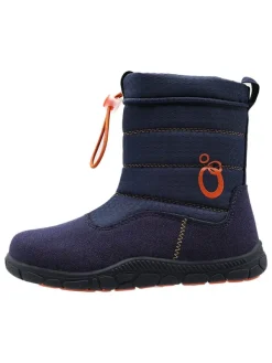 lamino Barfuß-Winterstiefel in Dunkelblau Hot