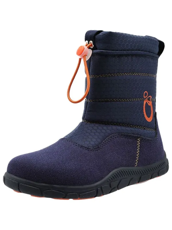 lamino Barfuß-Winterstiefel in Dunkelblau Hot