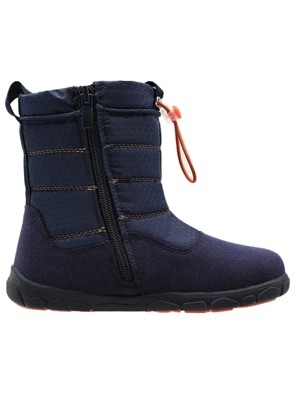 lamino Barfuß-Winterstiefel in Dunkelblau Hot