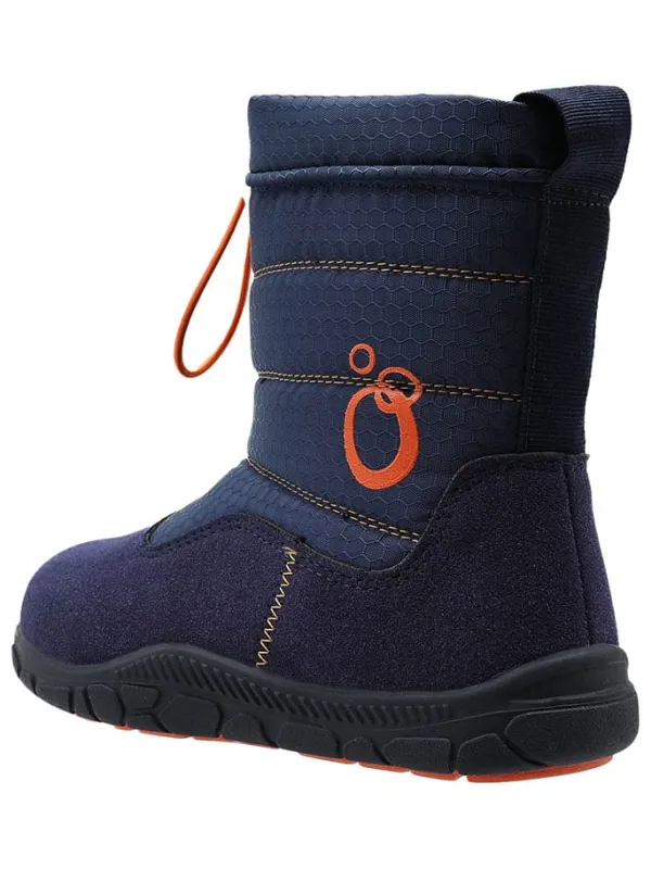 lamino Barfuß-Winterstiefel in Dunkelblau Hot