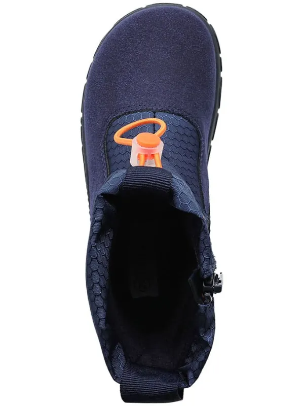 lamino Barfuß-Winterstiefel in Dunkelblau Hot