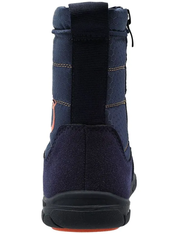 lamino Barfuß-Winterstiefel in Dunkelblau Hot
