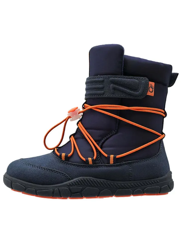 lamino Barfuß-Winterstiefel in Dunkelblau Hot