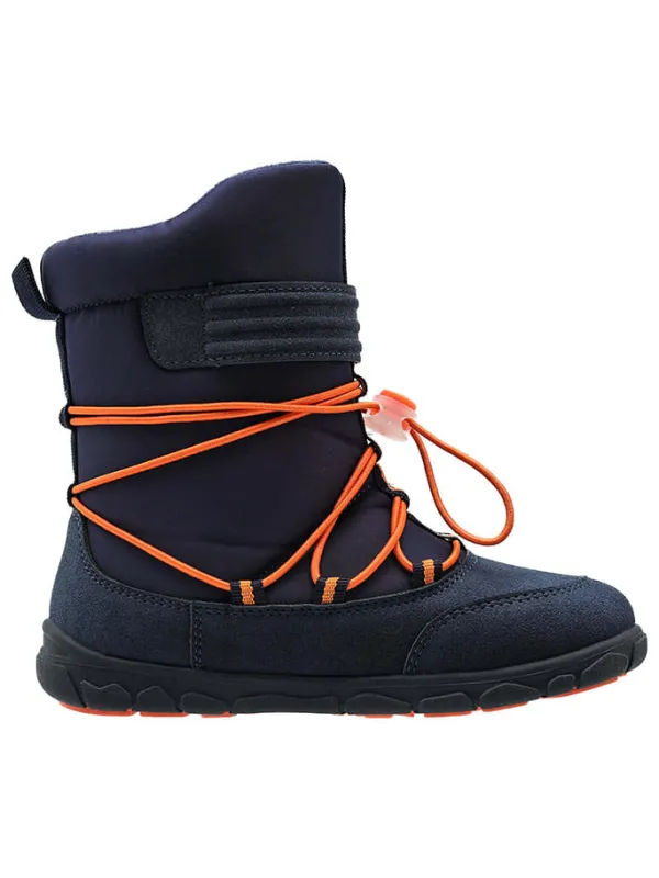 lamino Barfuß-Winterstiefel in Dunkelblau Hot