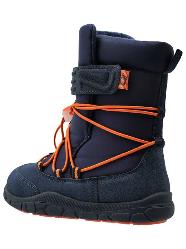 lamino Barfuß-Winterstiefel in Dunkelblau Hot