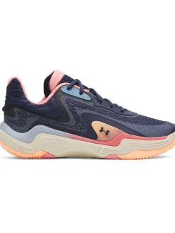 Under Armour Basketballschuhe in Dunkelblau/ Bunt Sale