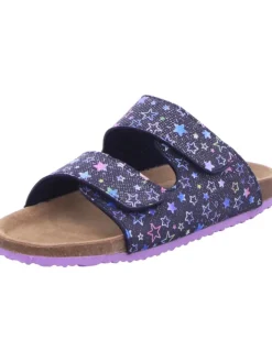 Be Mega Bio-Pantolette in blau Discount