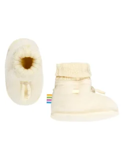 Joha Booties Krabbelschuhe Merino-Wolle in nature> Hausschuhe