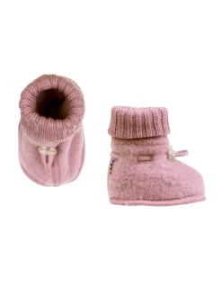 Joha Booties Krabbelschuhe Merino-Wolle in old rose Sale