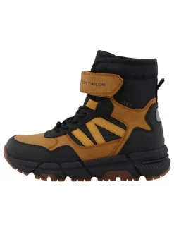 Tom Tailor Boots in Hellbraun/ Schwarz Hot