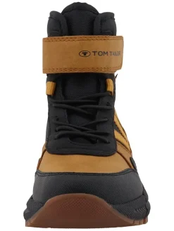 Tom Tailor Boots in Hellbraun/ Schwarz Hot