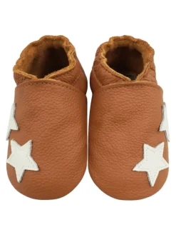 Bemesu Braune Baby-Lederschuhe, komfortable rutschfeste Sohle - Sternmuster Sale