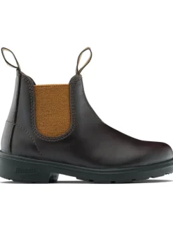 Blundstone Chelsea Boot "2591 Brown Leather with Toffee Elastic (Kids)" in Braun Online