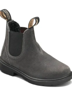Blundstone Chelsea Boot "2594 Steel Grey Waxed Suede (Kids)" in Grau>Kinder Stiefeletten·Chelsea Boots