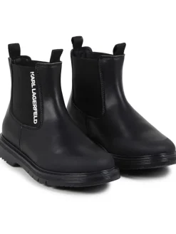 Karl Lagerfeld Kids Chelsea-Boots in Schwarz>Kinder Stiefeletten·Chelsea Boots