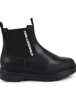Karl Lagerfeld Kids Chelsea-Boots in Schwarz>Kinder Stiefeletten·Chelsea Boots