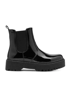 C'M Chelsea-Boots in Schwarz>Damen Stiefeletten