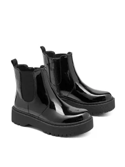 C'M Chelsea-Boots in Schwarz>Damen Stiefeletten