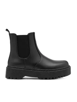 C'M Chelsea-Boots in Schwarz>Damen Stiefeletten