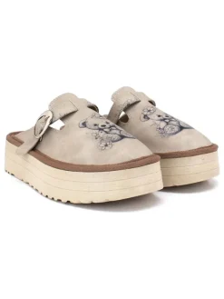 Calceo Clogs in Beige