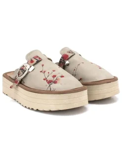 Calceo Clogs in Beige Hot