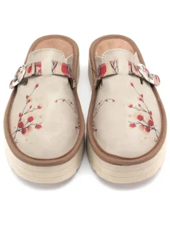 Calceo Clogs in Beige Hot
