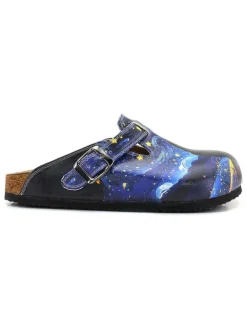 Calceo Clogs in Dunkelblau><noscript><img width=