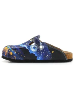 Calceo Clogs in Dunkelblau><noscript><img width=
