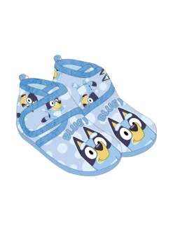 Bluey Dots Hausschuhe Kinder Pantoffeln rutschfest Blau Discount