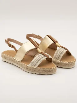 Bellucci Espadrilles in Beige/ Gold>Damen Halbschuhe