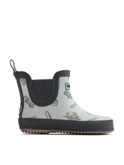 Wheat Gummistiefel "Beta" in Dunkelblau/ Hellblau Clearance