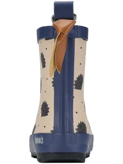 lamino Gummistiefel in Beige/ Dunkelblau Clearance