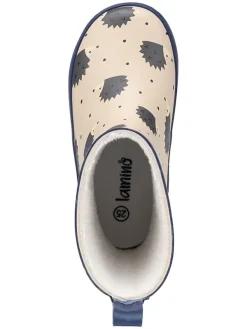 lamino Gummistiefel in Beige/ Dunkelblau Clearance