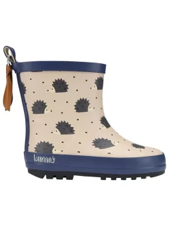 lamino Gummistiefel in Beige/ Dunkelblau Clearance