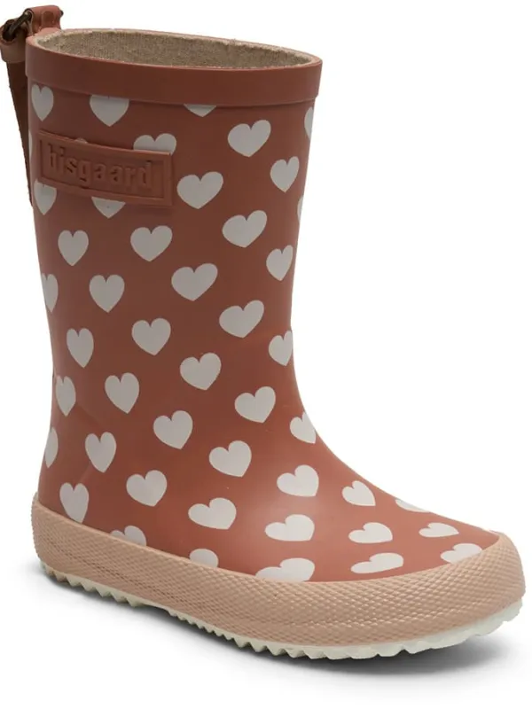 bisgaard Gummistiefel in Hellbraun/ Weiß>Kinder Stiefel & Boots|Gummistiefel