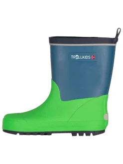 Trollkids Gummistiefel "Lysefjord" in Blau/ Grün Sale