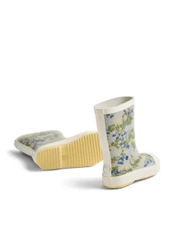 Wheat Gummistiefel "Muddy" in Creme/ Blau/ Grün Outlet