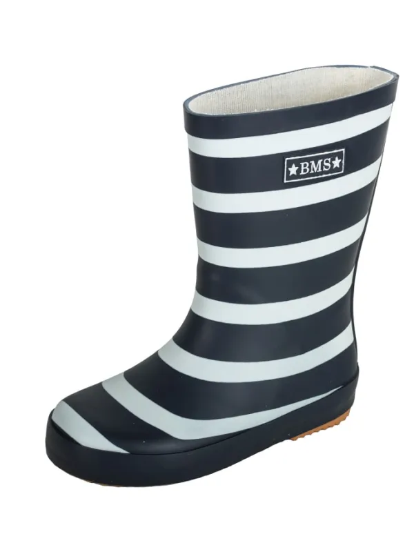 BMS Gummistiefel "Naturkautschuck" in Blockstreifen> Gummistiefel