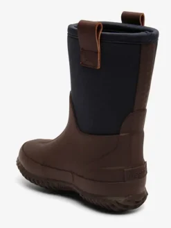 bisgaard Gummistiefel "Neo" in Braun/ Schwarz>Kinder Stiefel & Boots|Gummistiefel