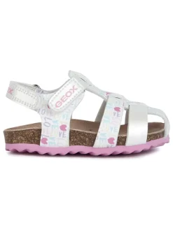 Geox Halbsandalen "Chalki" in Silber/ Bunt Clearance