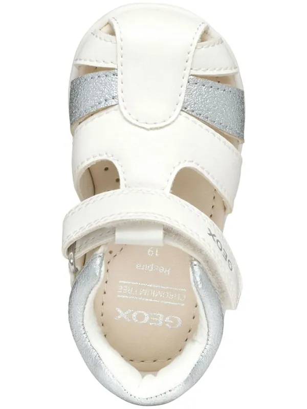 Geox Halbsandalen "Elthan" in Creme/ Silber Hot