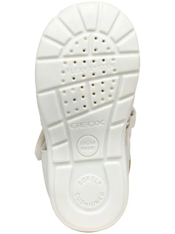 Geox Halbsandalen "Elthan" in Creme/ Silber Hot